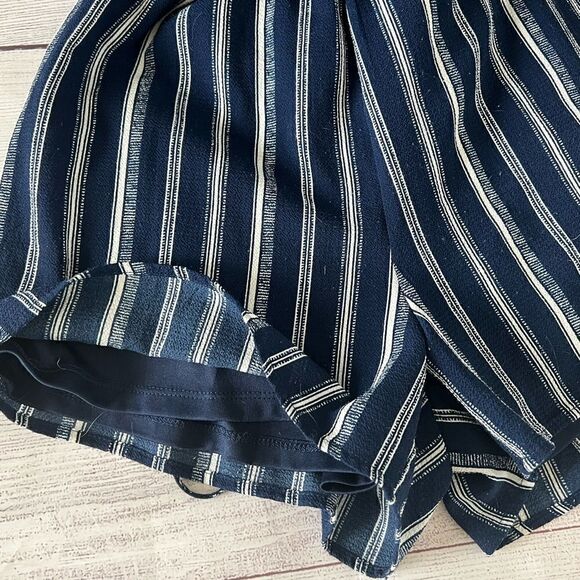 Monteau Blue & White Spaghetti Strap Romper - Picture 6 of 10